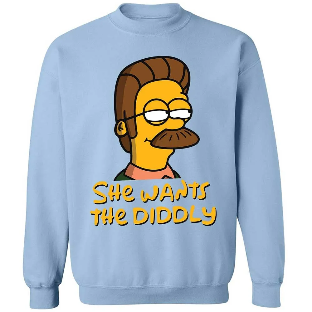 She Wants The Diddly - Light Blue - 4