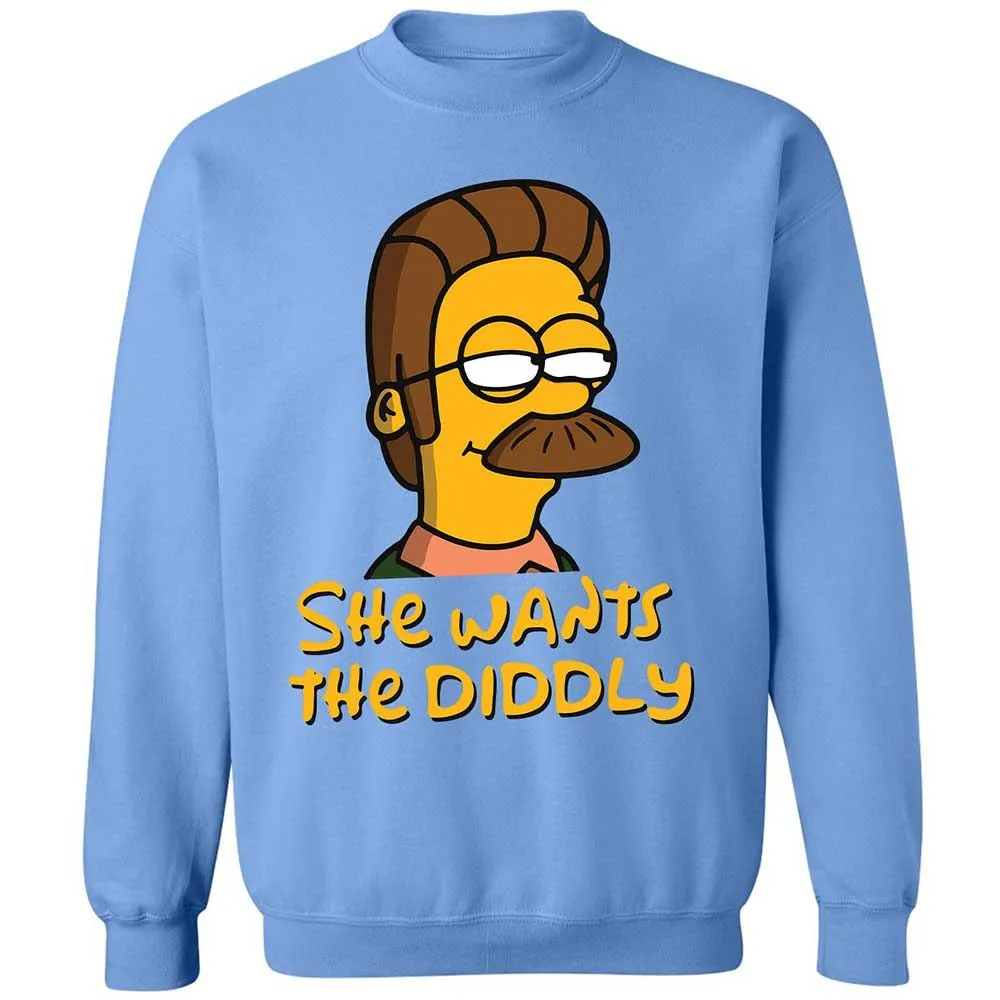 She Wants The Diddly - Carolina Blue - 5