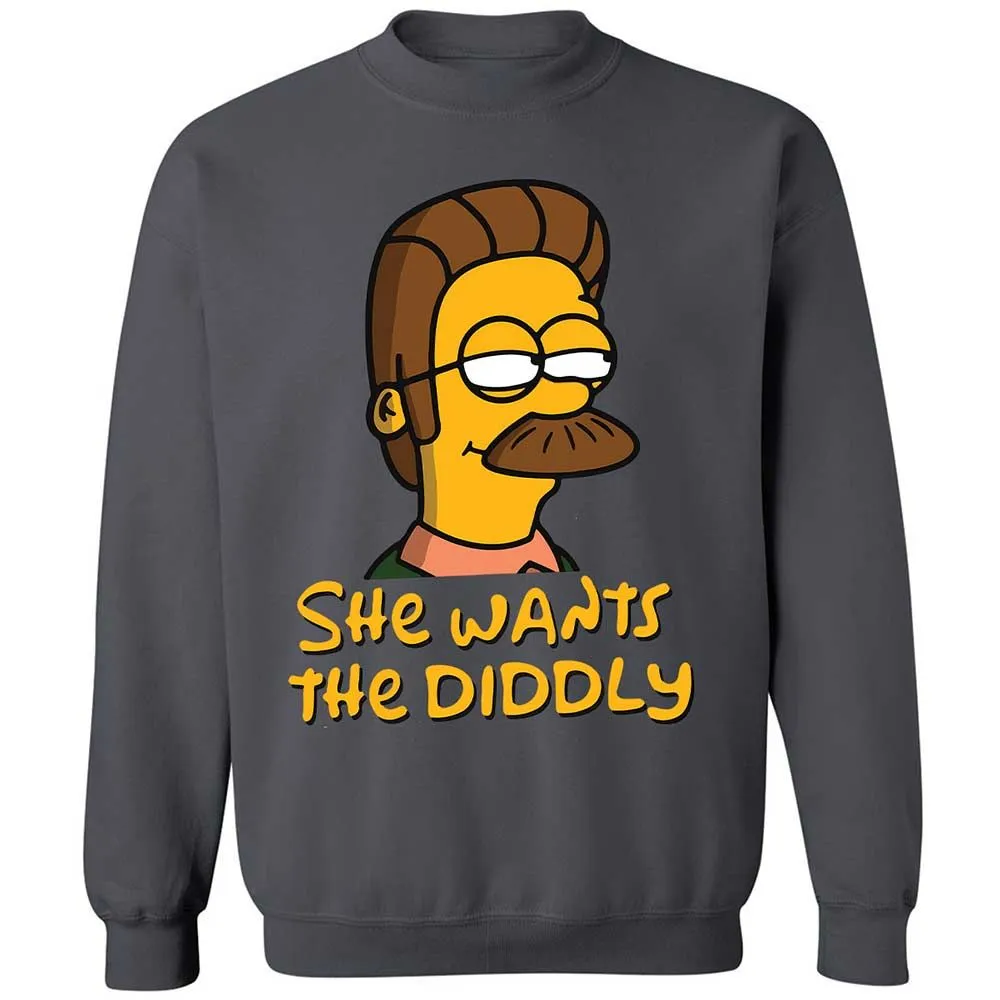 She Wants The Diddly - Charcoal - 18