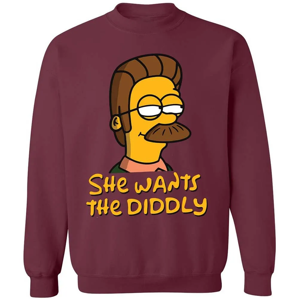 She Wants The Diddly - Maroon - 20
