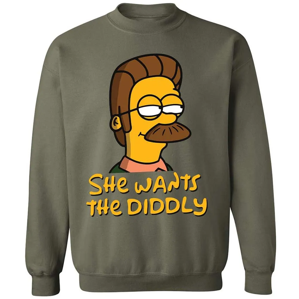 She Wants The Diddly - Military Green - 21