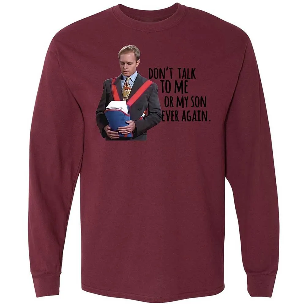 Long Sleeve T-Shirt - PS4MBY4V - Maroon - 16