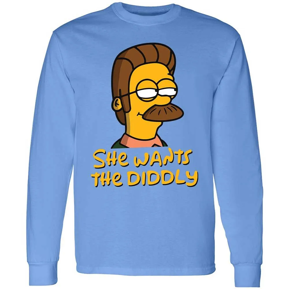 She Wants The Diddly - Carolina Blue - 5