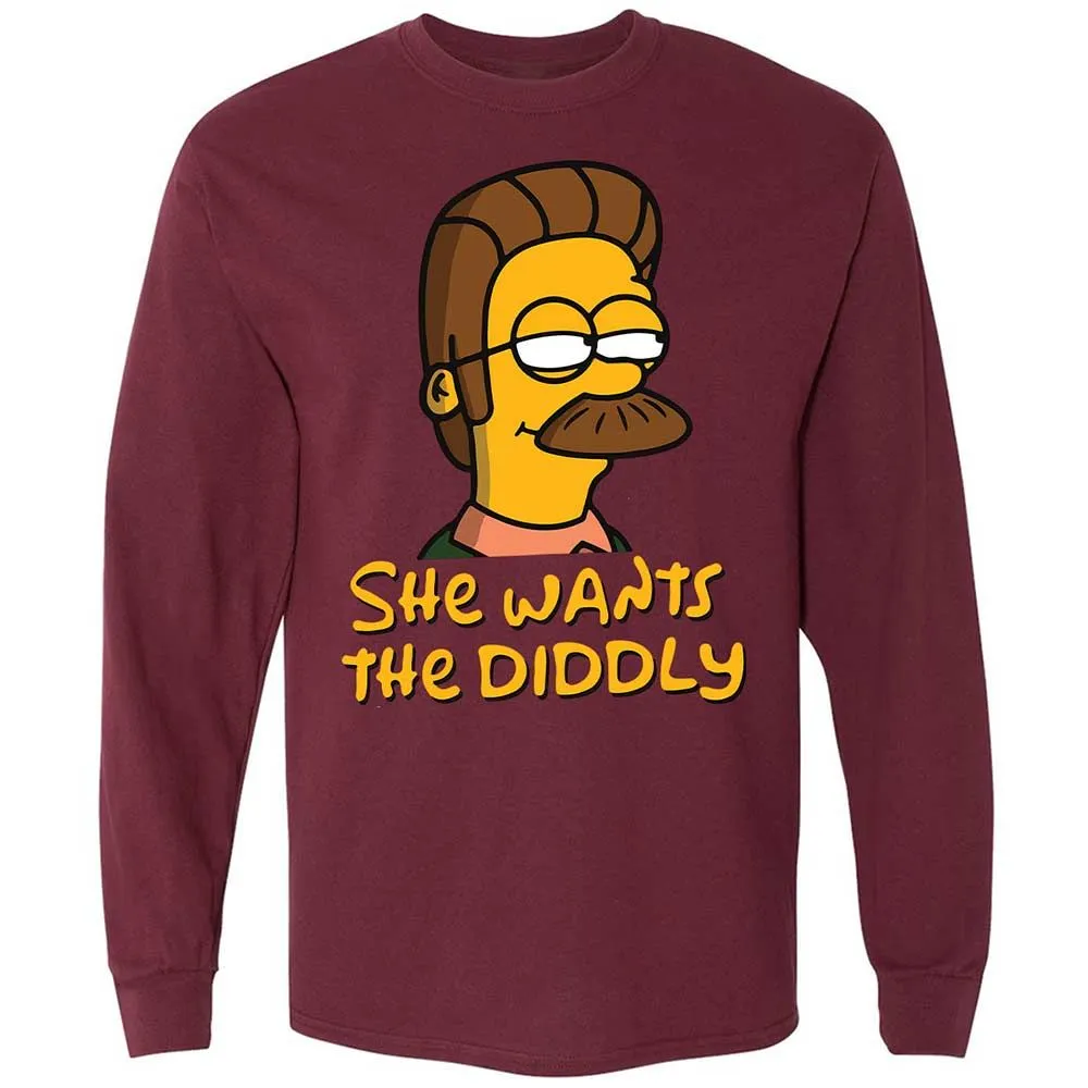 She Wants The Diddly - Maroon - 16