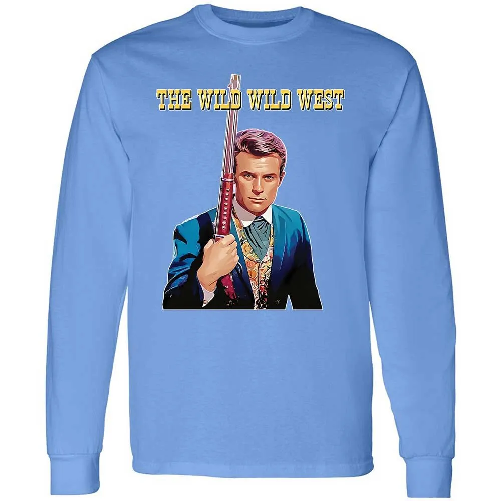 Long Sleeve T-Shirt - V51RYUA6 - Carolina Blue - 5