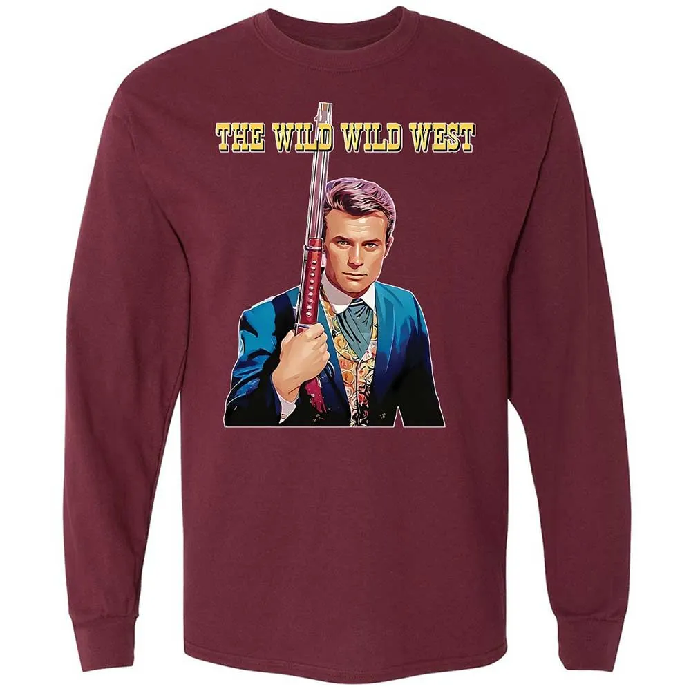 Long Sleeve T-Shirt - V51RYUA6 - Maroon - 16