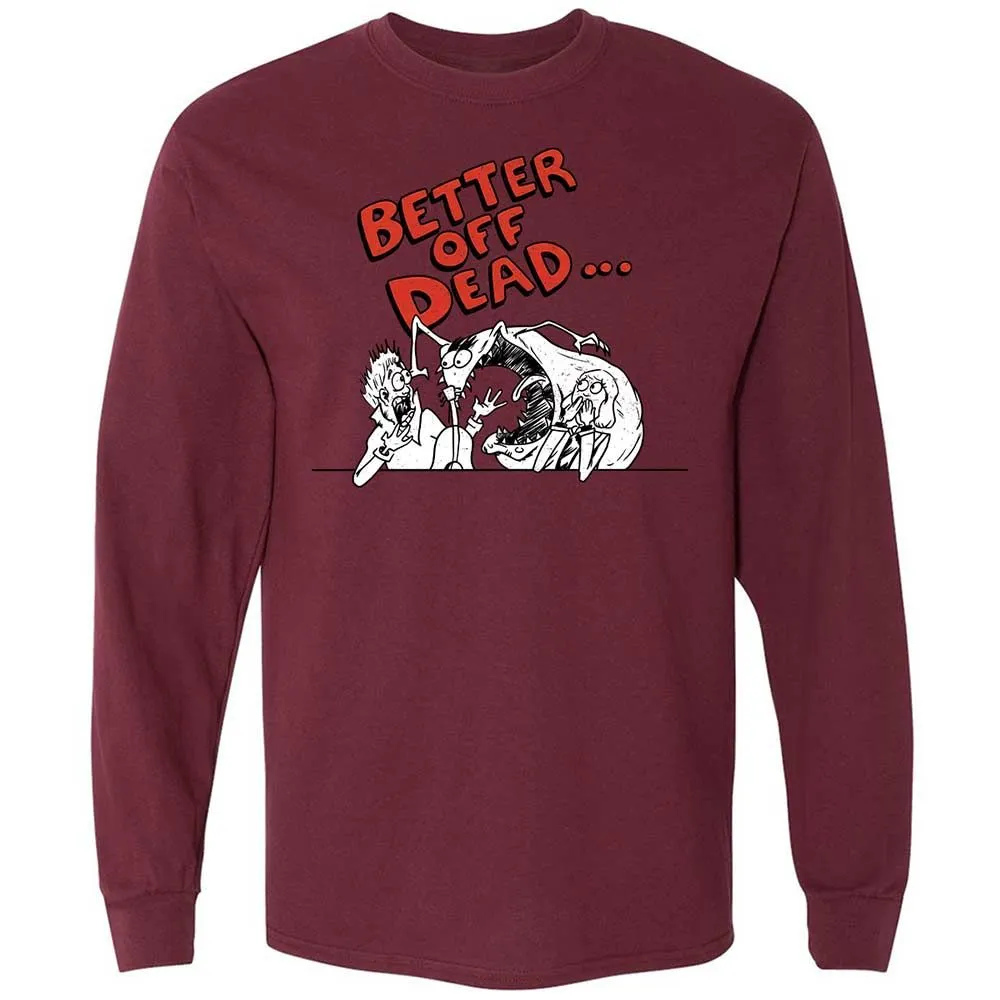 Long Sleeve T-Shirt - PBA7TKM7 - Maroon - 16