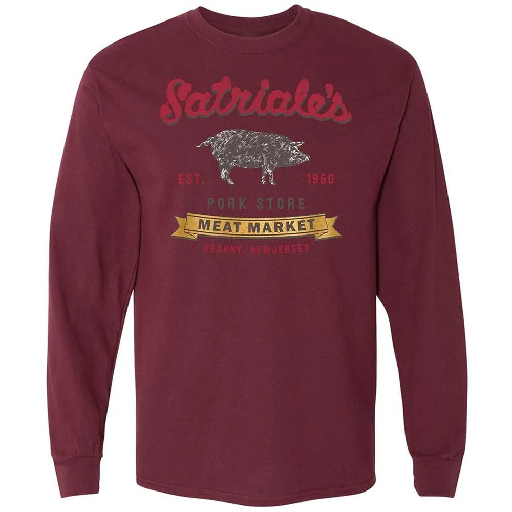 Long Sleeve T-Shirt - 3XE8BPBQ - Maroon - 16
