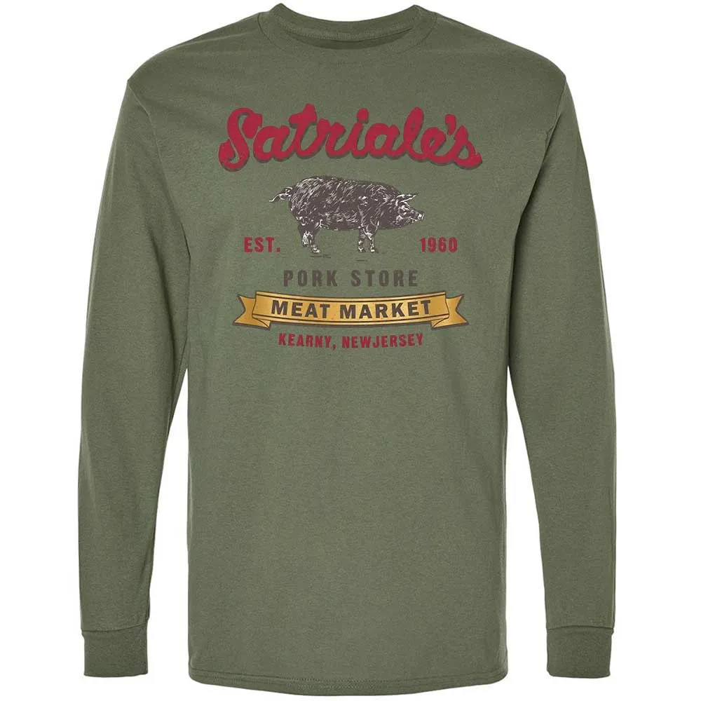 Long Sleeve T-Shirt - 3XE8BPBQ - Military Green - 19