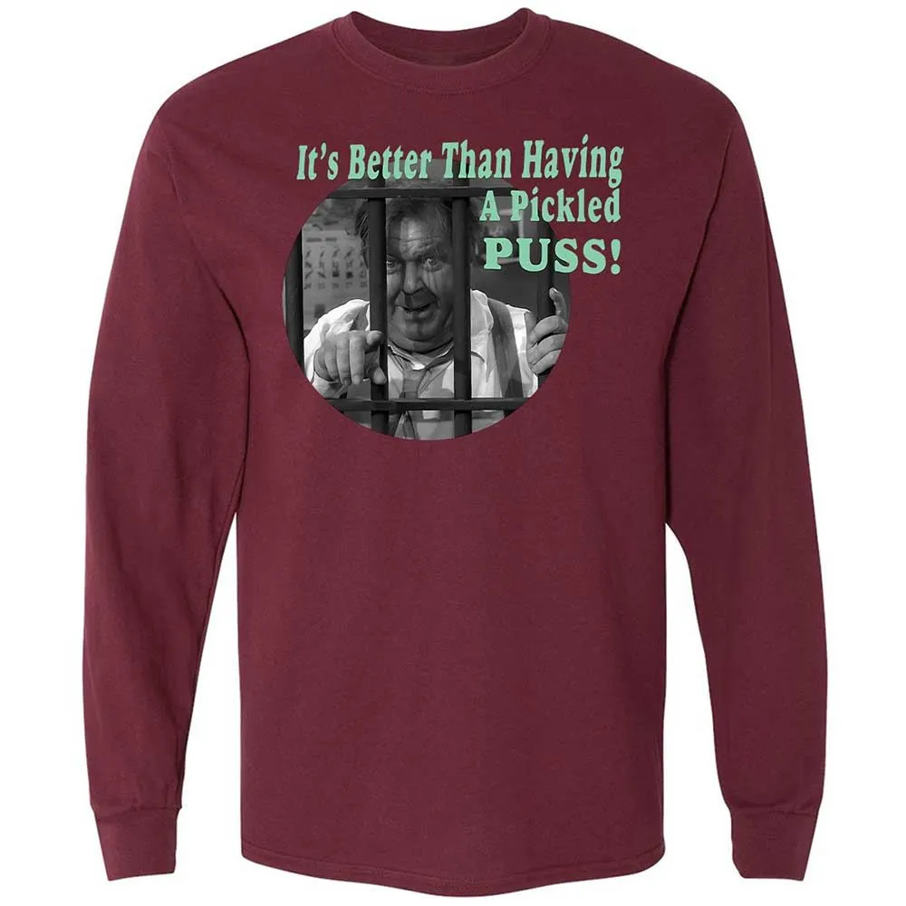 Long Sleeve T-Shirt - TAH84Y8T - Maroon - 16