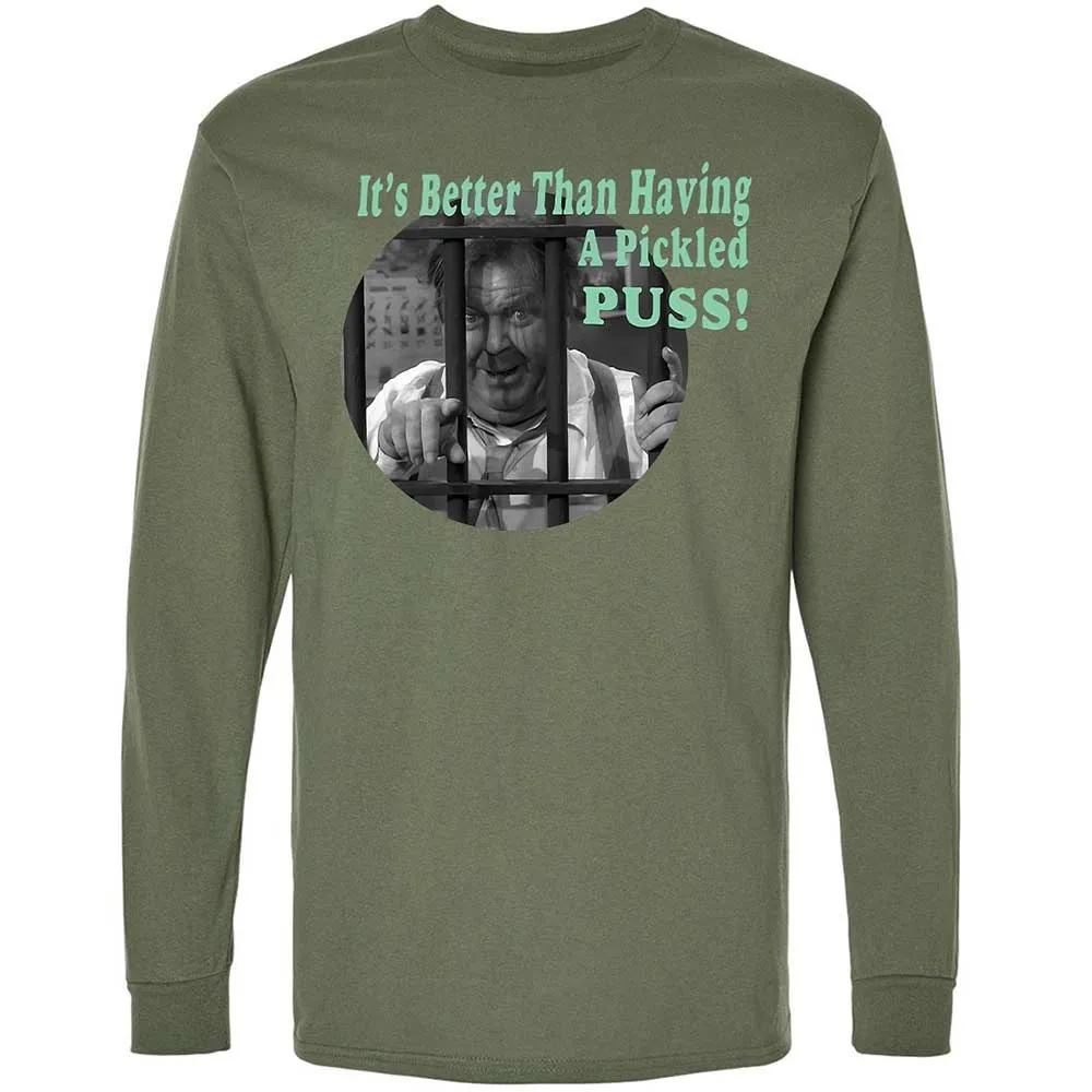 Long Sleeve T-Shirt - TAH84Y8T - Military Green - 19
