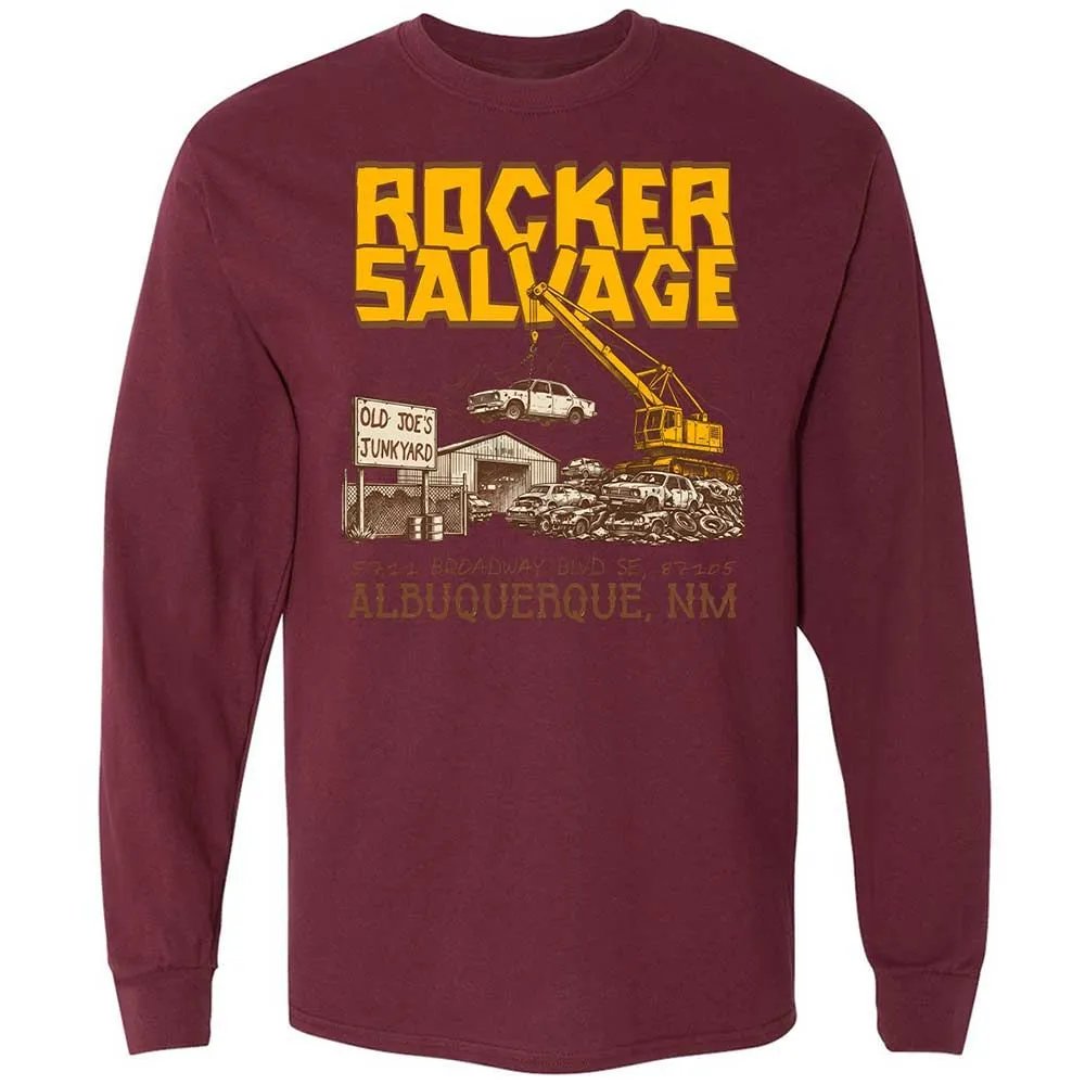 Long Sleeve T-Shirt - 9B49SAX6 - Maroon - 16