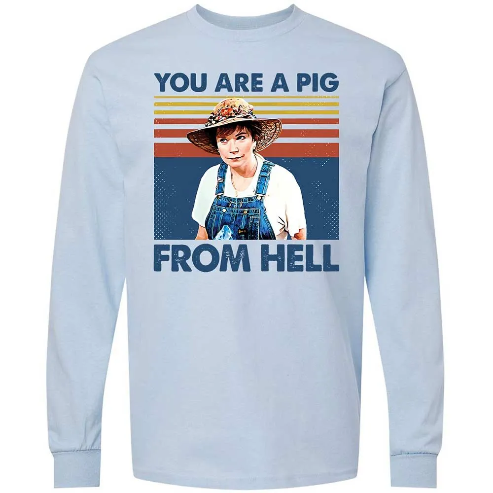 Long Sleeve T-Shirt - 9Z7CXHDD - Light Blue - 4