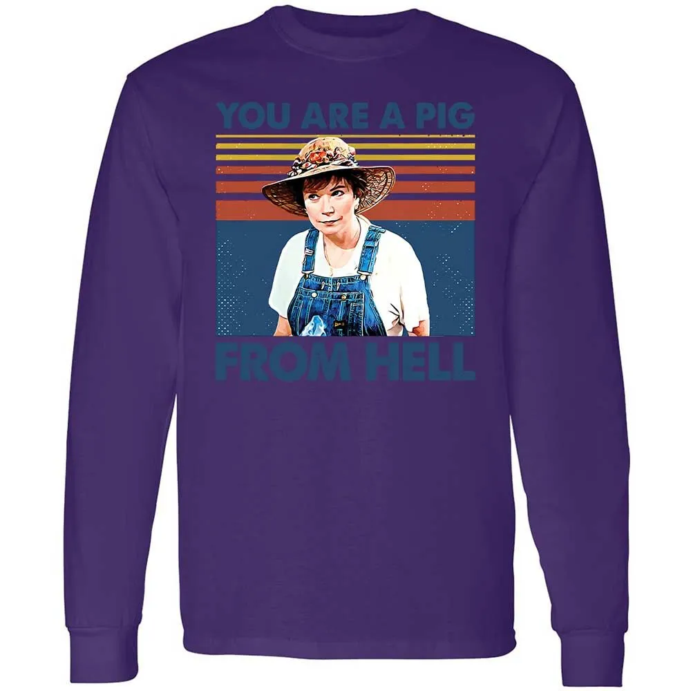 Long Sleeve T-Shirt - 9Z7CXHDD - Purple - 9