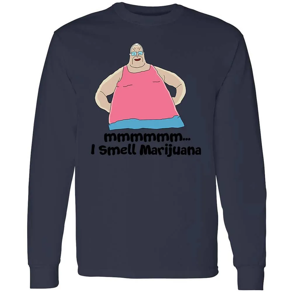 Long Sleeve T-Shirt - KK7PRJ7G - Navy - 13