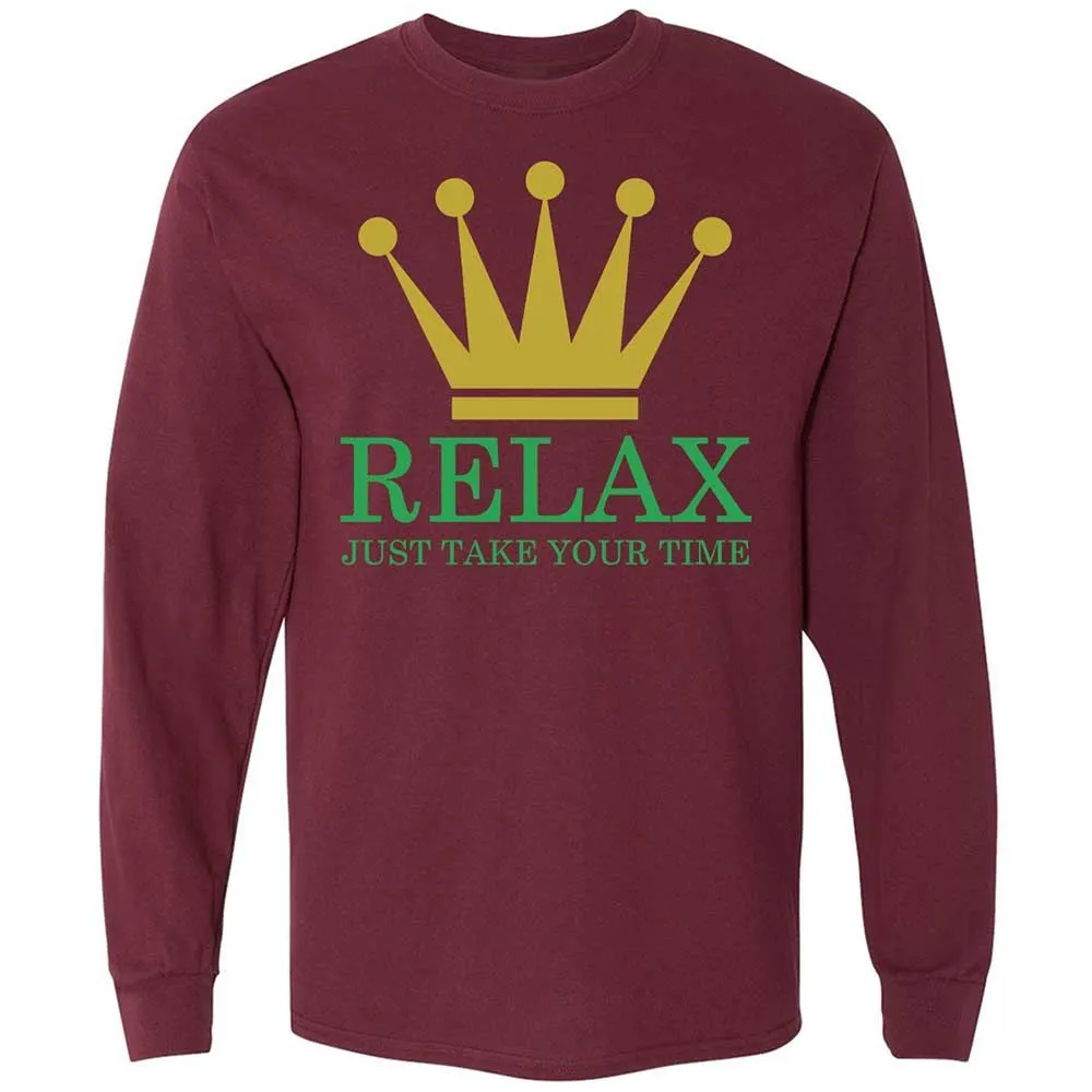 Relax Just Take Your Time - Maroon - 16