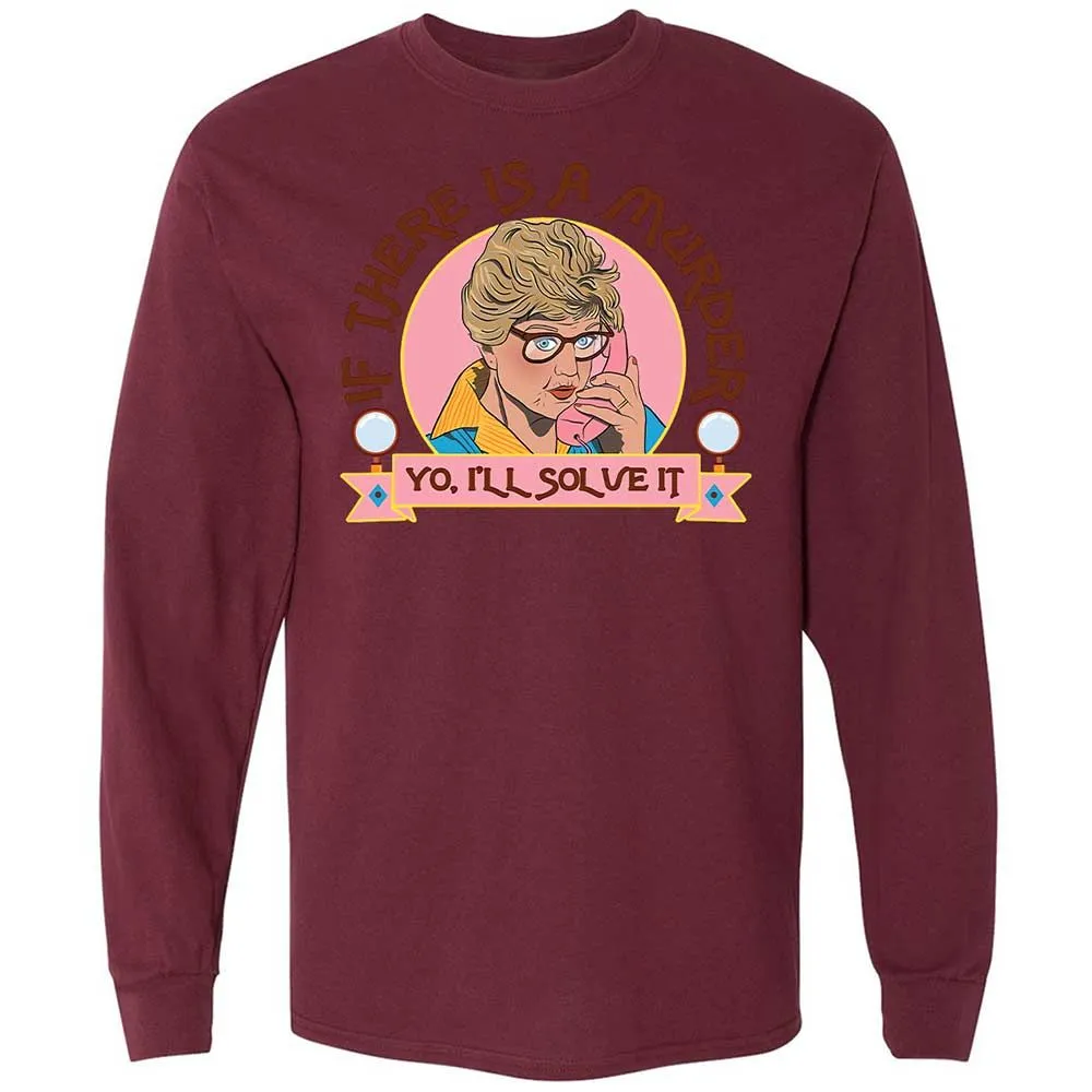 Long Sleeve T-Shirt - GBRQMV87 - Maroon - 16