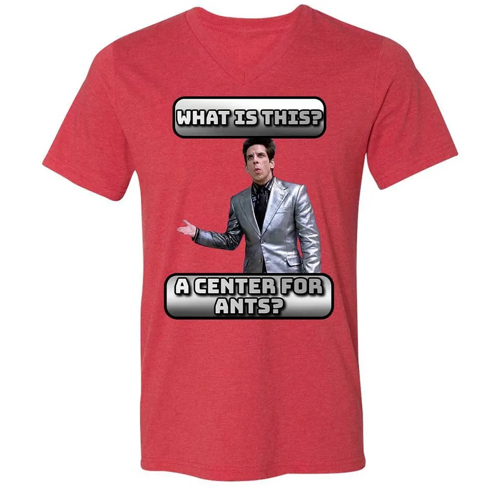 Unisex V-Neck T-Shirt - 1P6LY7D8 - Heather Red - 6