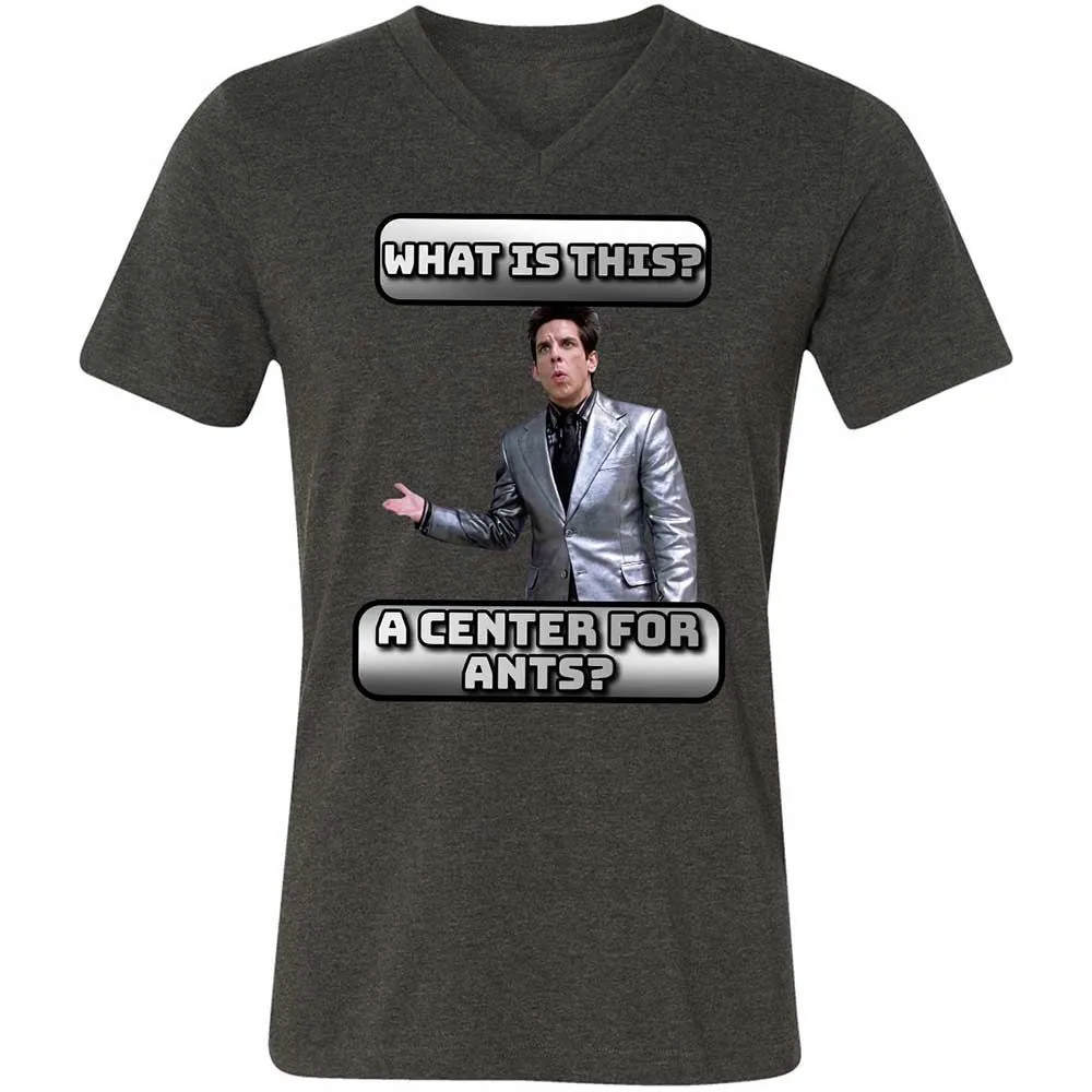 Unisex V-Neck T-Shirt - 1P6LY7D8 - Dark Grey Heather - 8