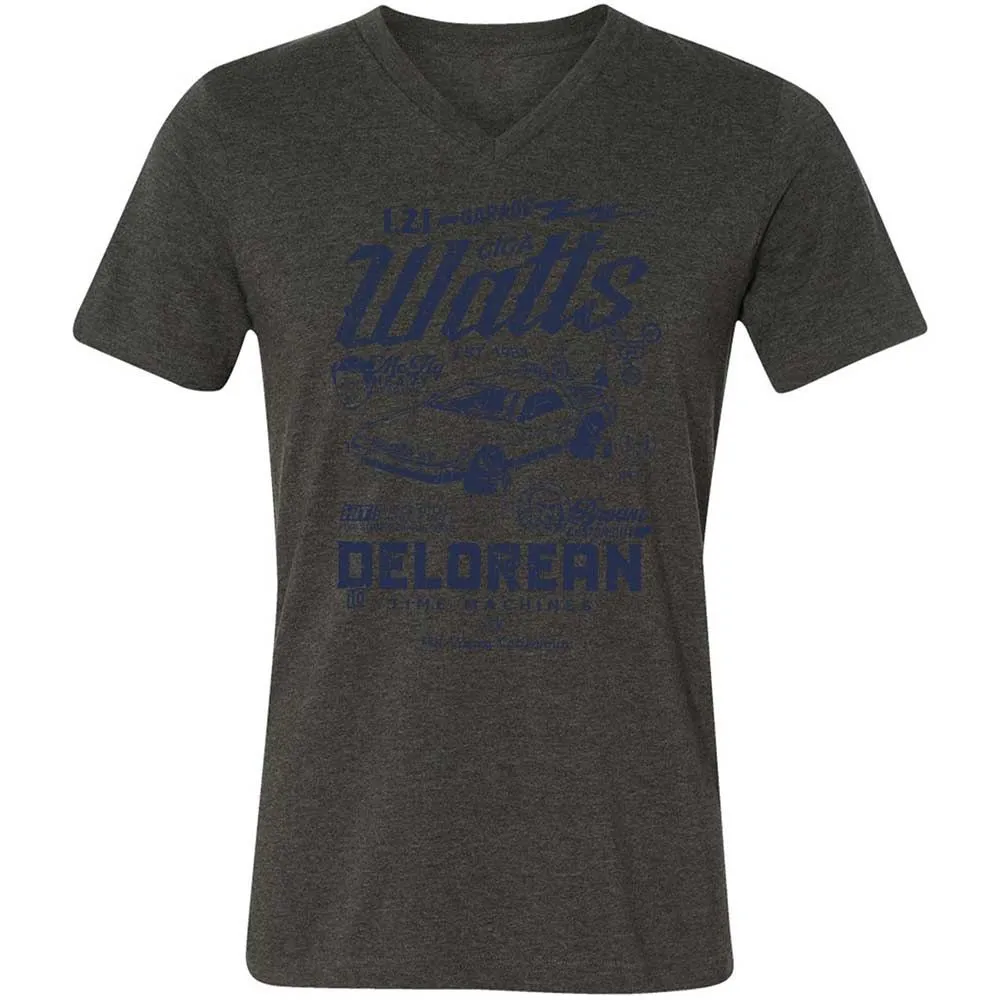 Unisex V-Neck T-Shirt - HMXFGLLE - Dark Grey Heather - 8