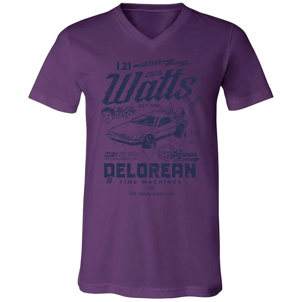 Unisex V-Neck T-Shirt - HMXFGLLE - Team Purple - 10