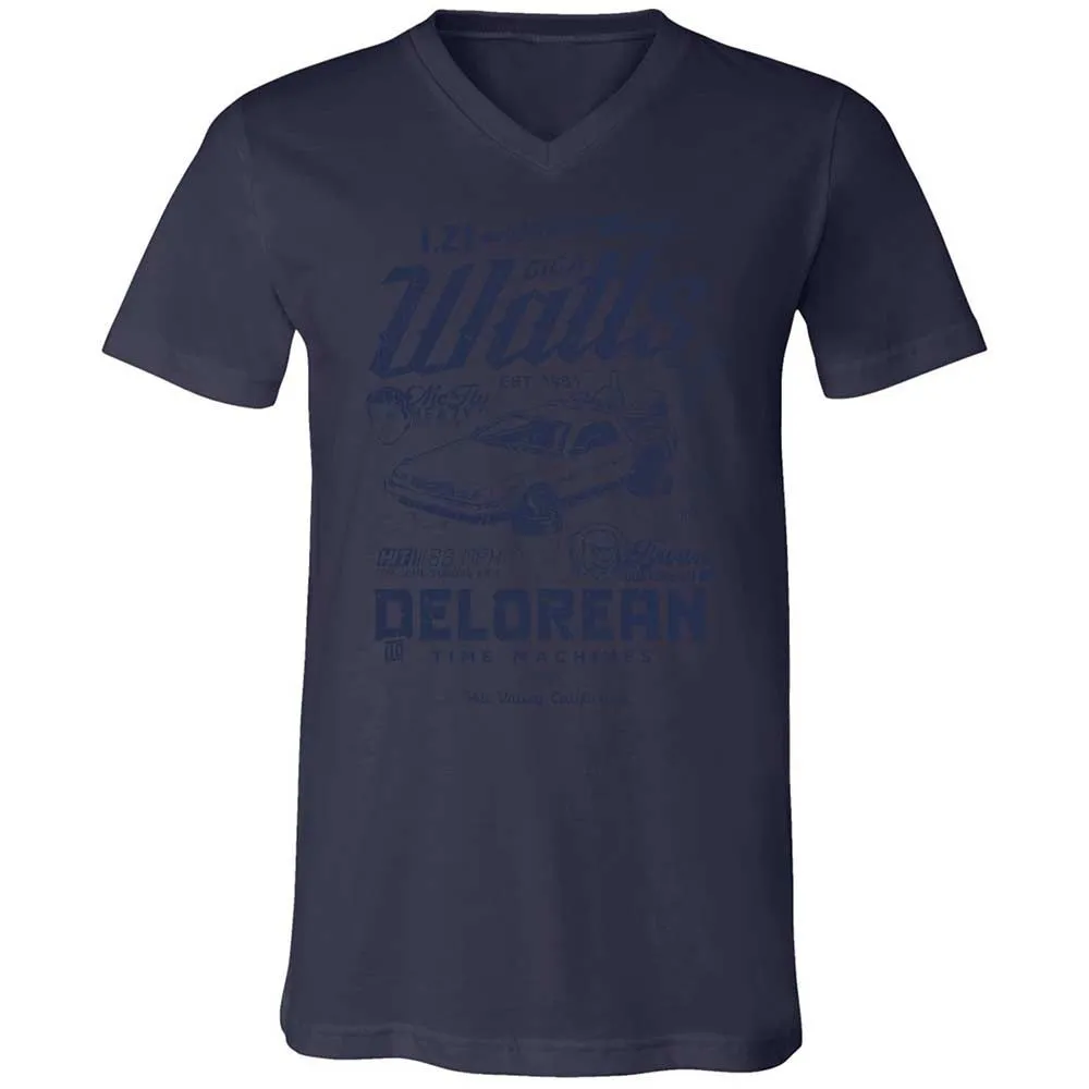 Unisex V-Neck T-Shirt - HMXFGLLE - Navy - 12