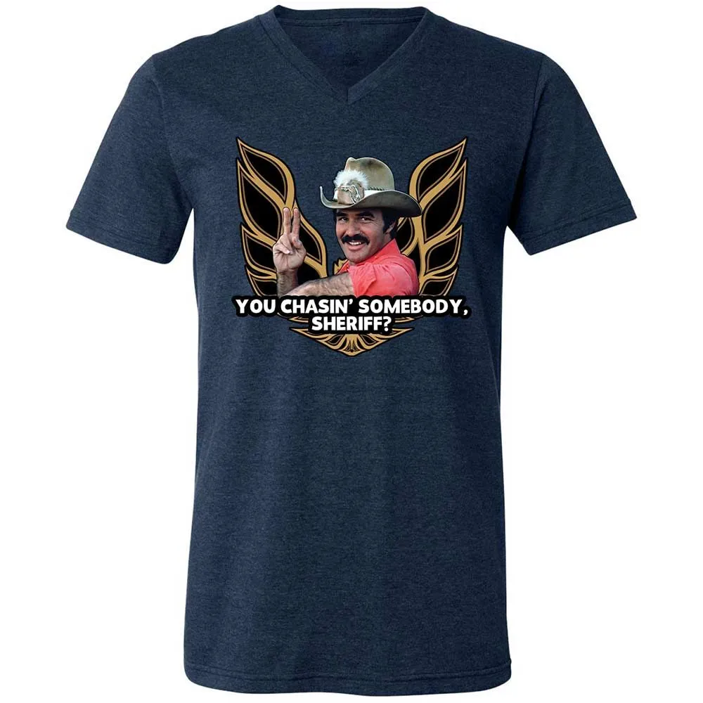 Unisex V-Neck T-Shirt - 2Z4369W6 - Heather Navy - 13