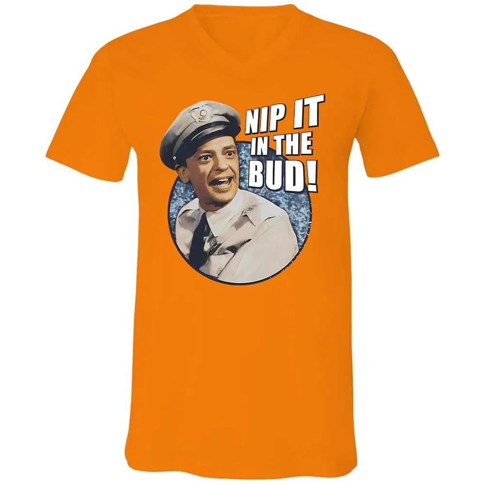 Unisex V-Neck T-Shirt - BSDMNSVM - Orange - 7