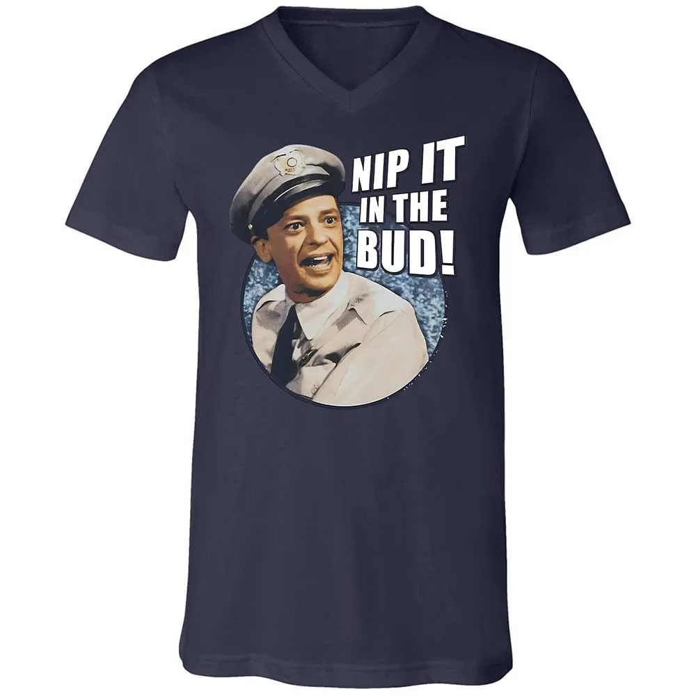 Unisex V-Neck T-Shirt - BSDMNSVM - Navy - 12