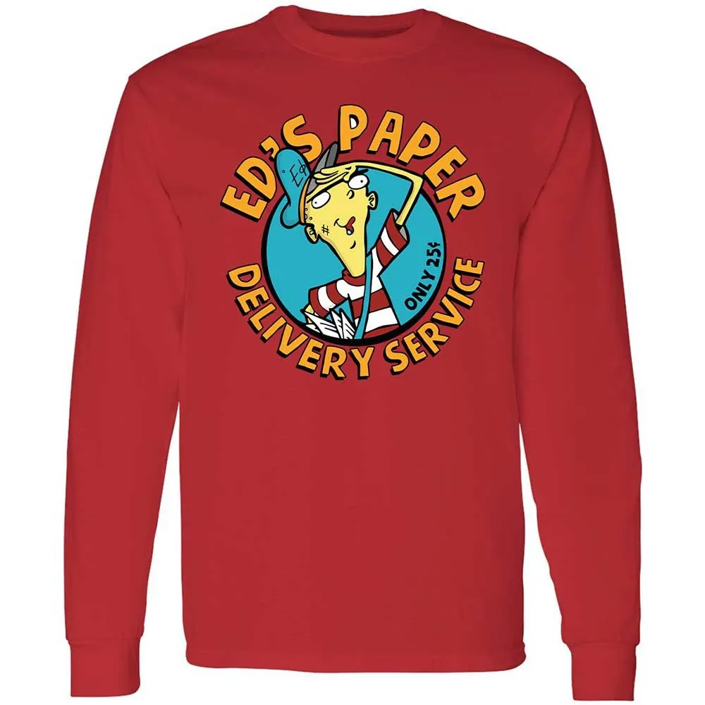 Long Sleeve T-Shirt - TE5YUV1J - Red - 8