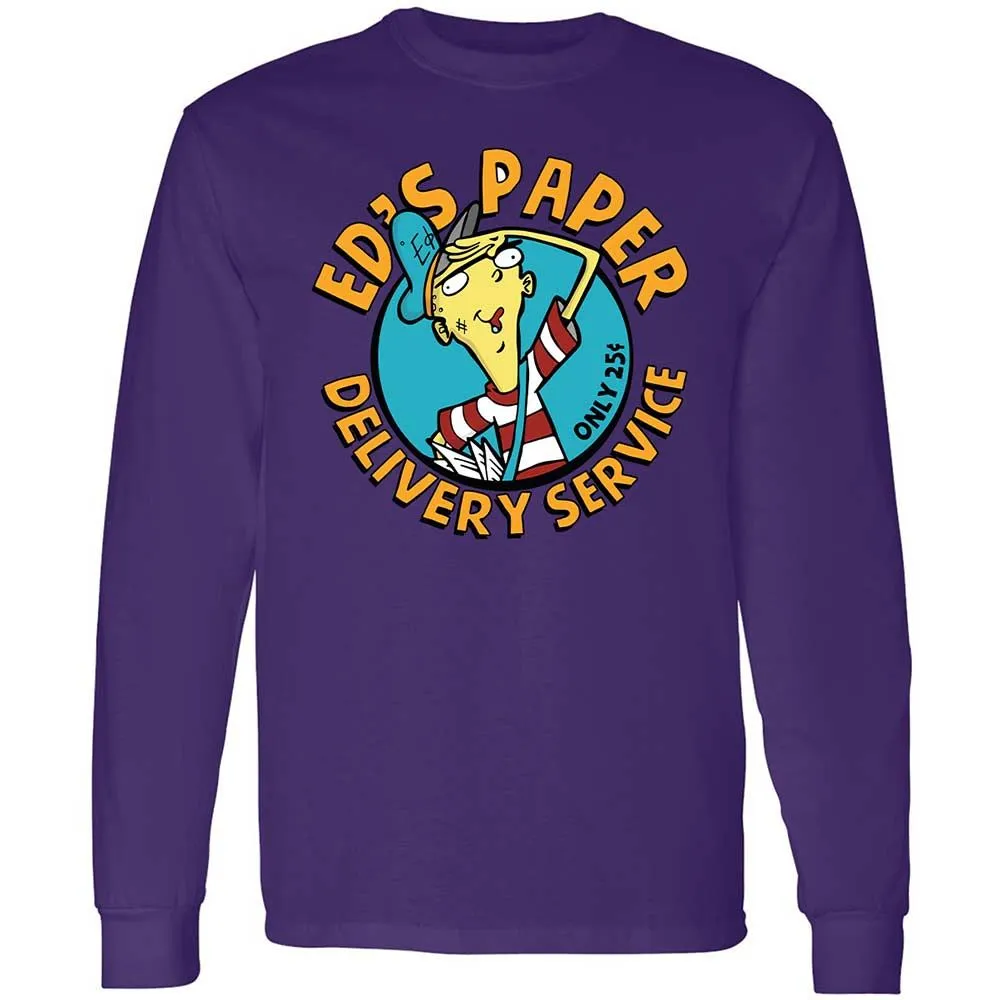 Long Sleeve T-Shirt - TE5YUV1J - Purple - 9