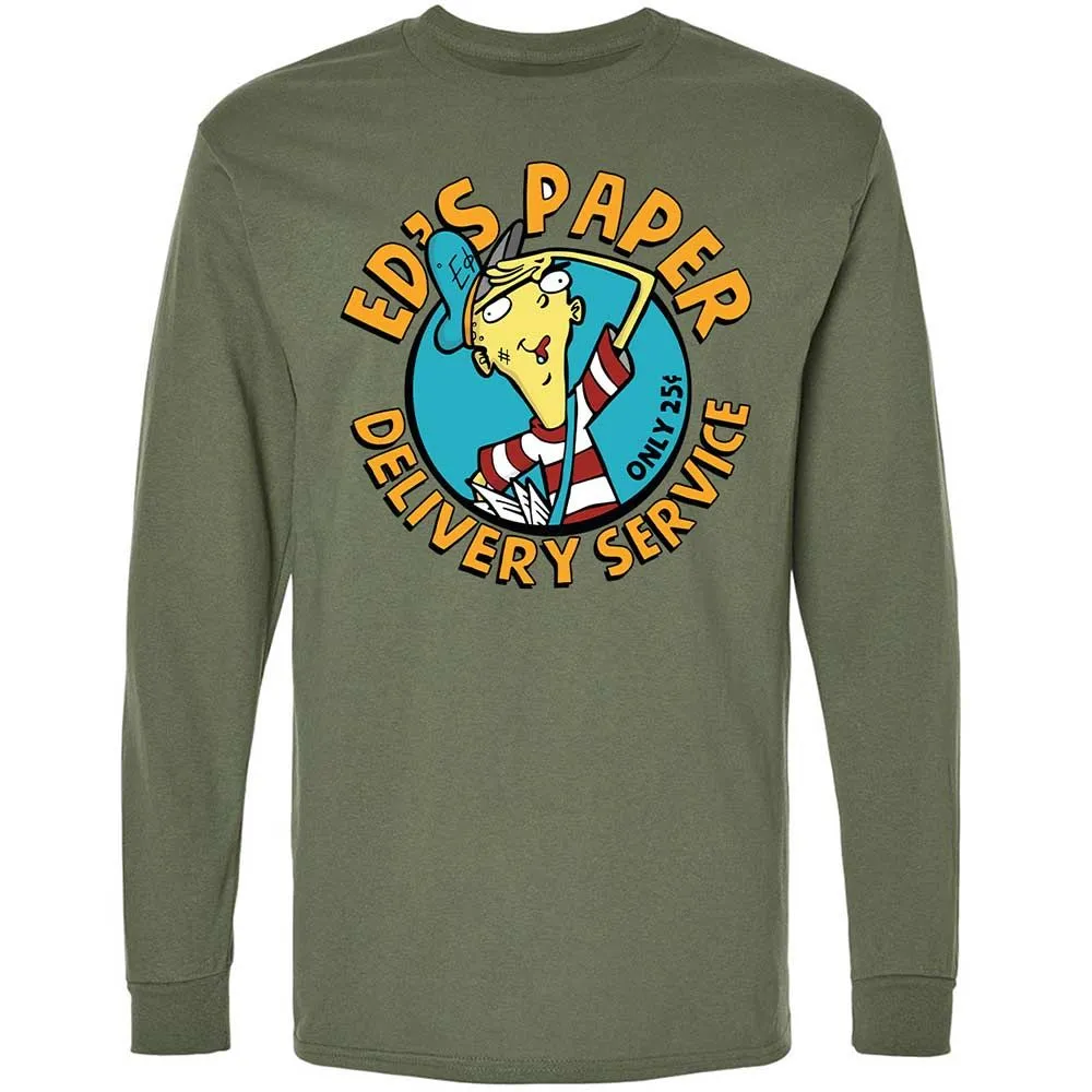 Long Sleeve T-Shirt - TE5YUV1J - Military Green - 19