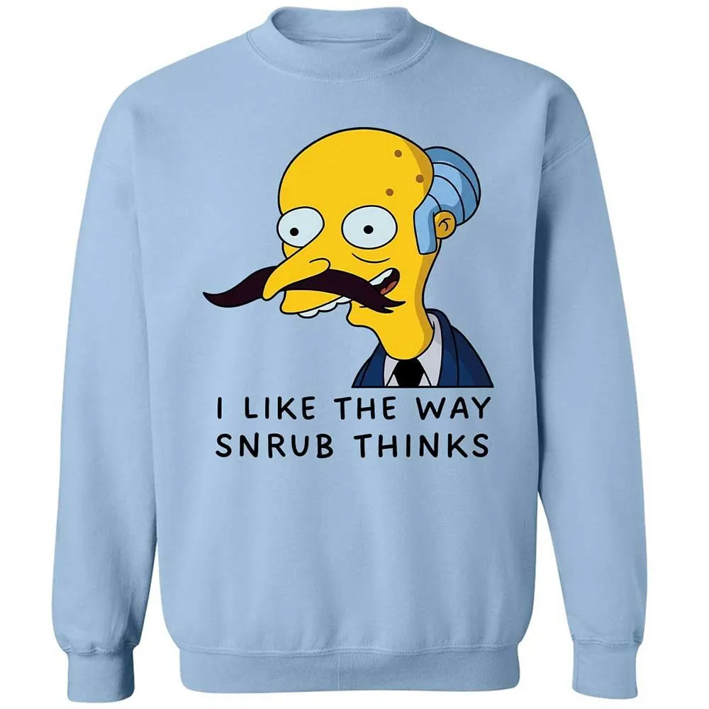 I Like the Way Snrub Thinks - Light Blue - 4