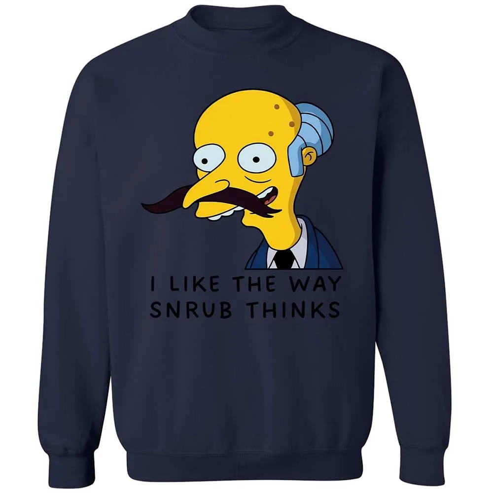 I Like the Way Snrub Thinks - Navy - 15
