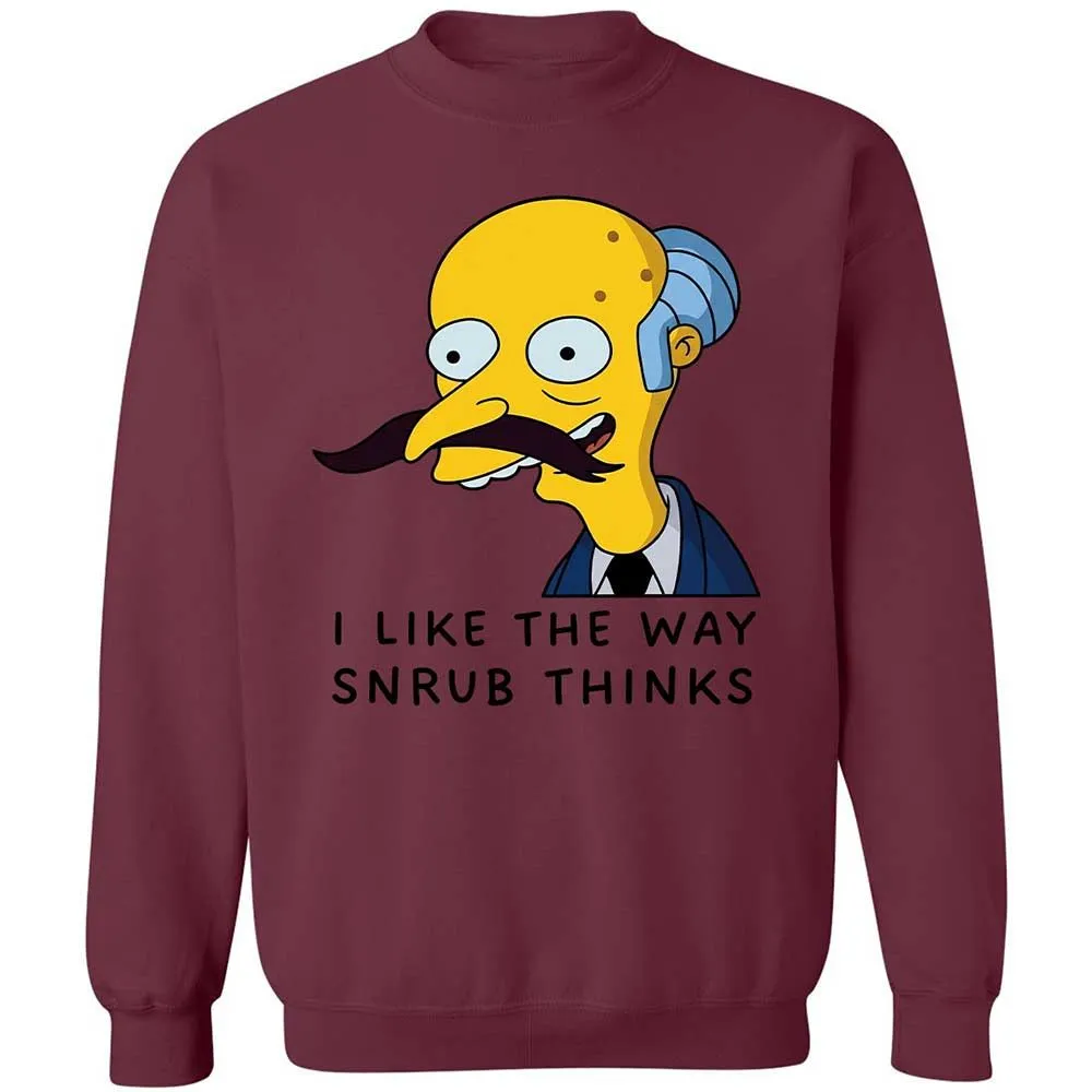 I Like the Way Snrub Thinks - Maroon - 20