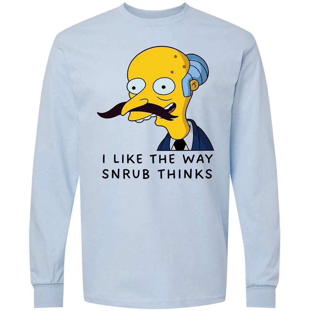 I Like the Way Snrub Thinks - Light Blue - 4