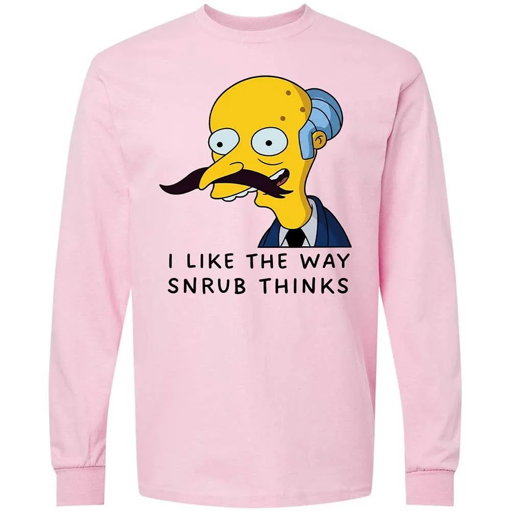 I Like the Way Snrub Thinks - Light Pink - 6
