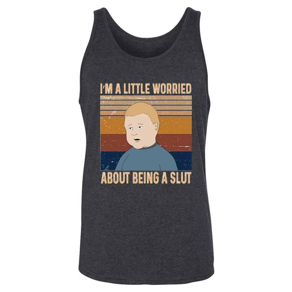 I'm a Little Worried About Being a Slut - Dark Grey Heather - 10