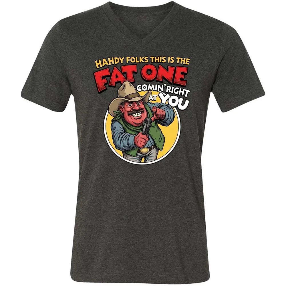 Fat One comin' right at you - Dark Grey Heather - 8