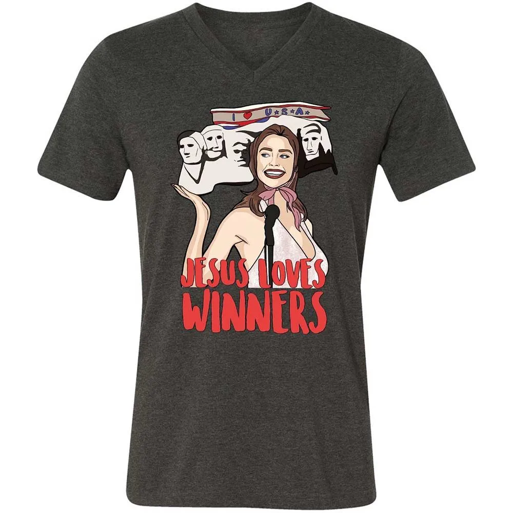 He Loves Winners - Dark Grey Heather - 8