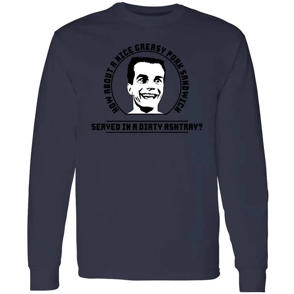 Long Sleeve T-Shirt - MZQAFLLB - Navy - 13