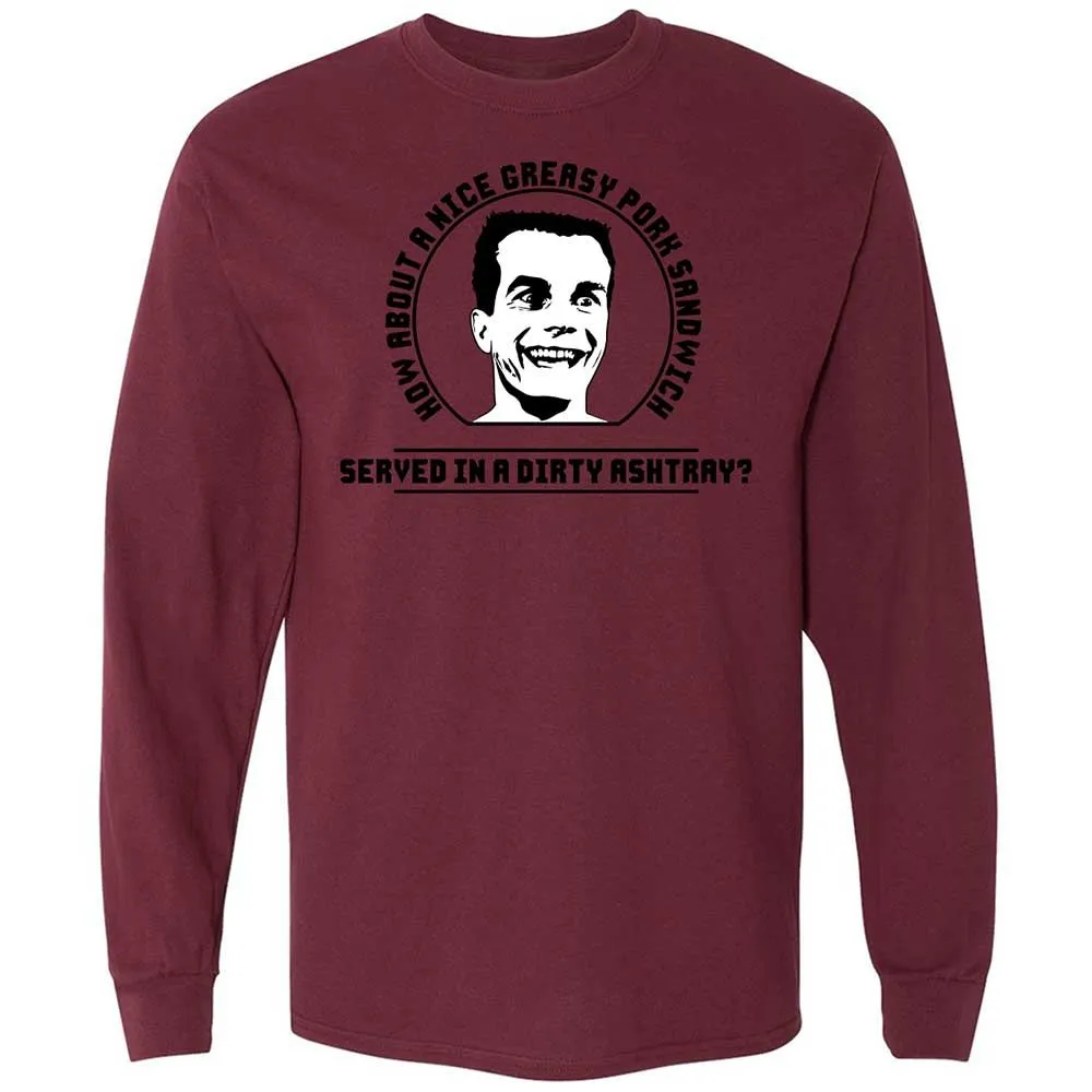 Long Sleeve T-Shirt - MZQAFLLB - Maroon - 16