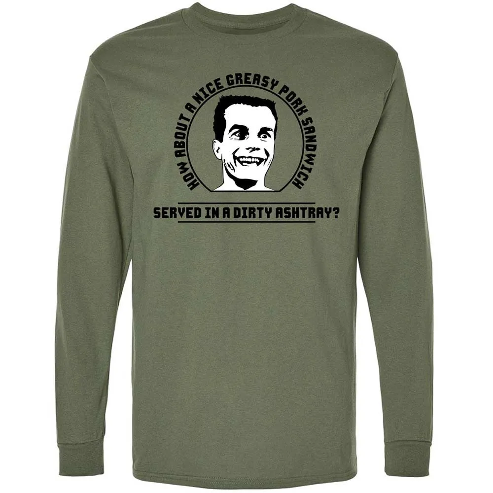 Long Sleeve T-Shirt - MZQAFLLB - Military Green - 19