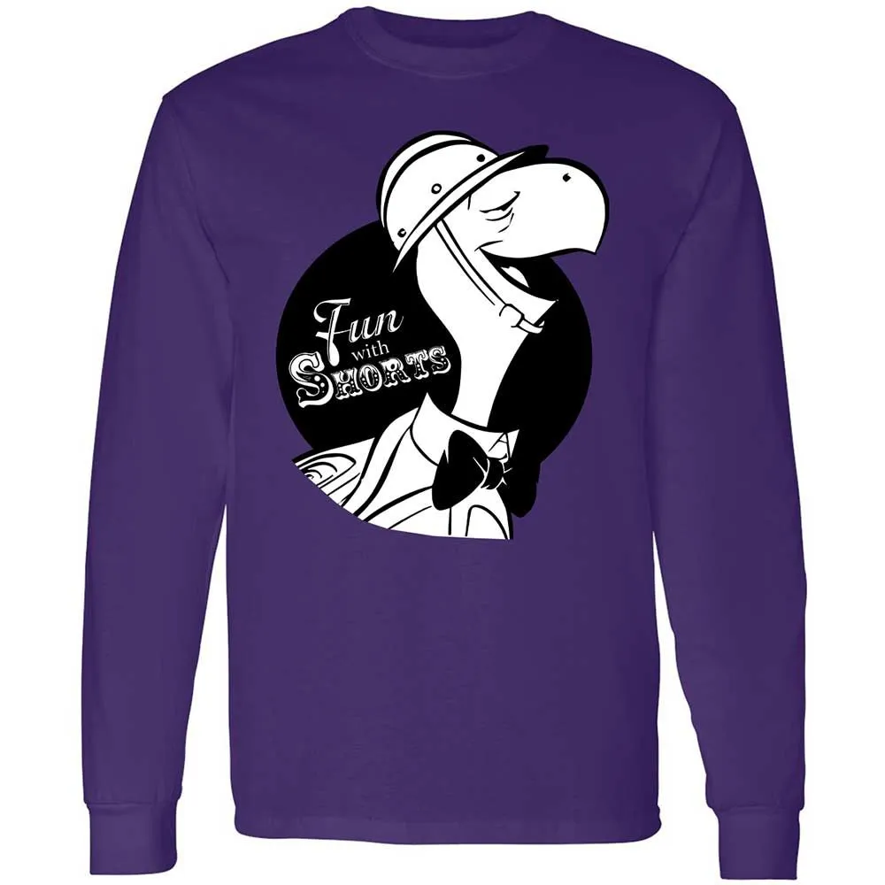 Long Sleeve T-Shirt - VDRB5KY8 - Purple - 9