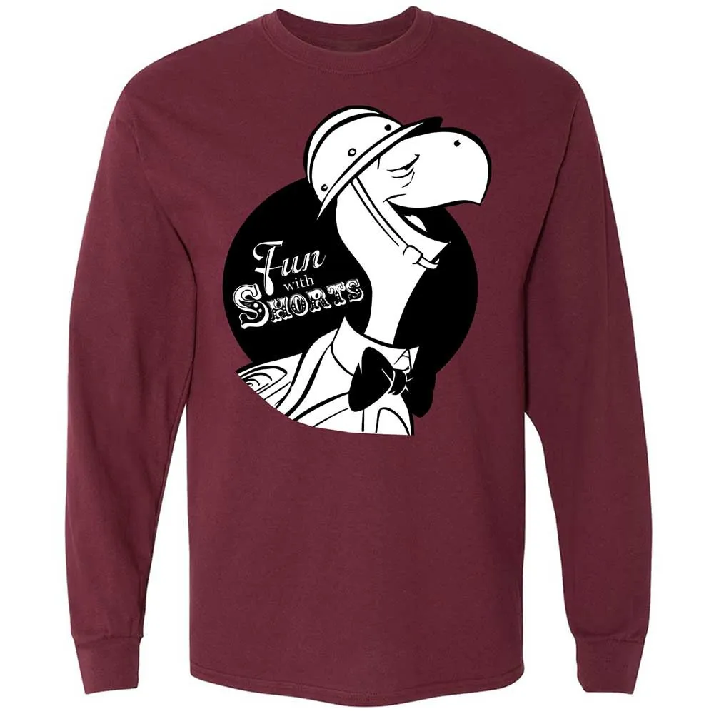 Long Sleeve T-Shirt - VDRB5KY8 - Maroon - 16