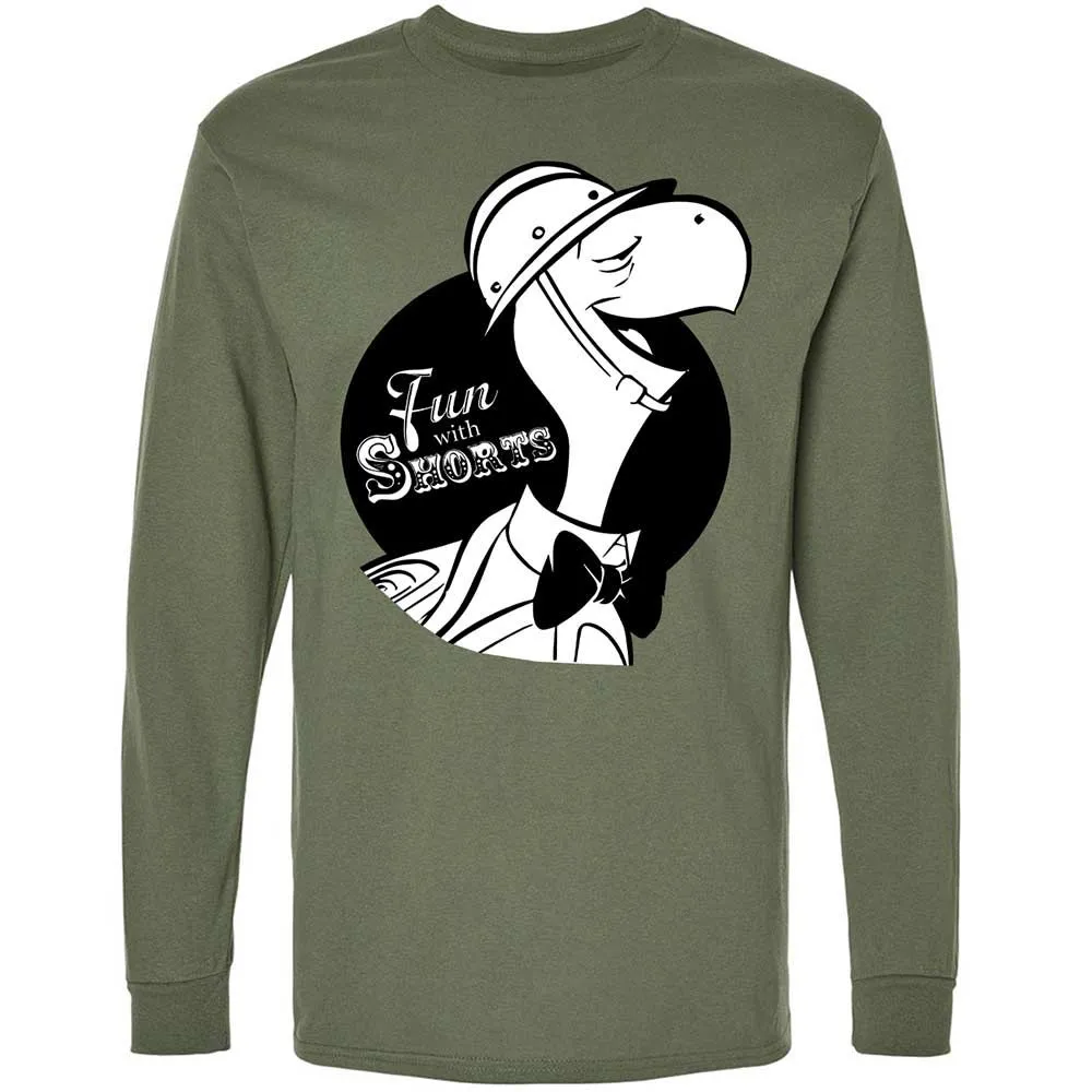 Long Sleeve T-Shirt - VDRB5KY8 - Military Green - 19