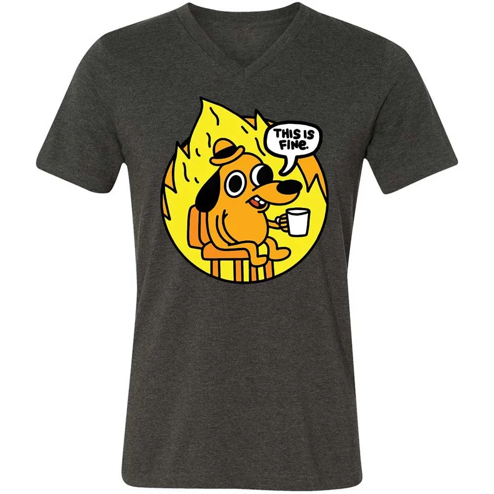 This is Fine - Dark Grey Heather - 8