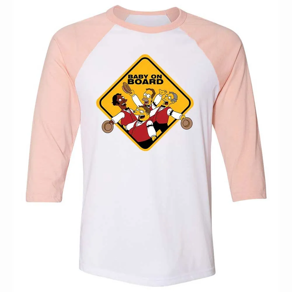 Baby on Board - White/Heather Peach - 5