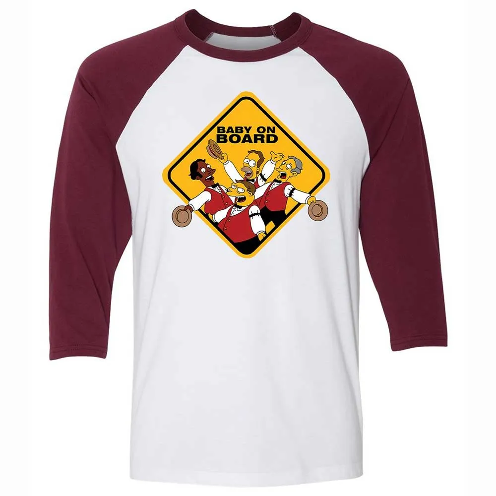 Baby on Board - White/Maroon - 7