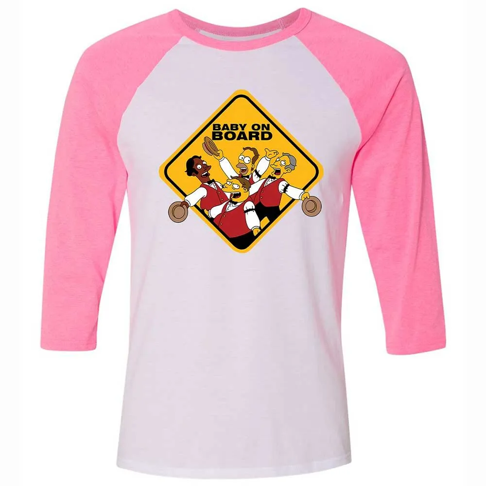 Baby on Board - White/Neon Pink - 12